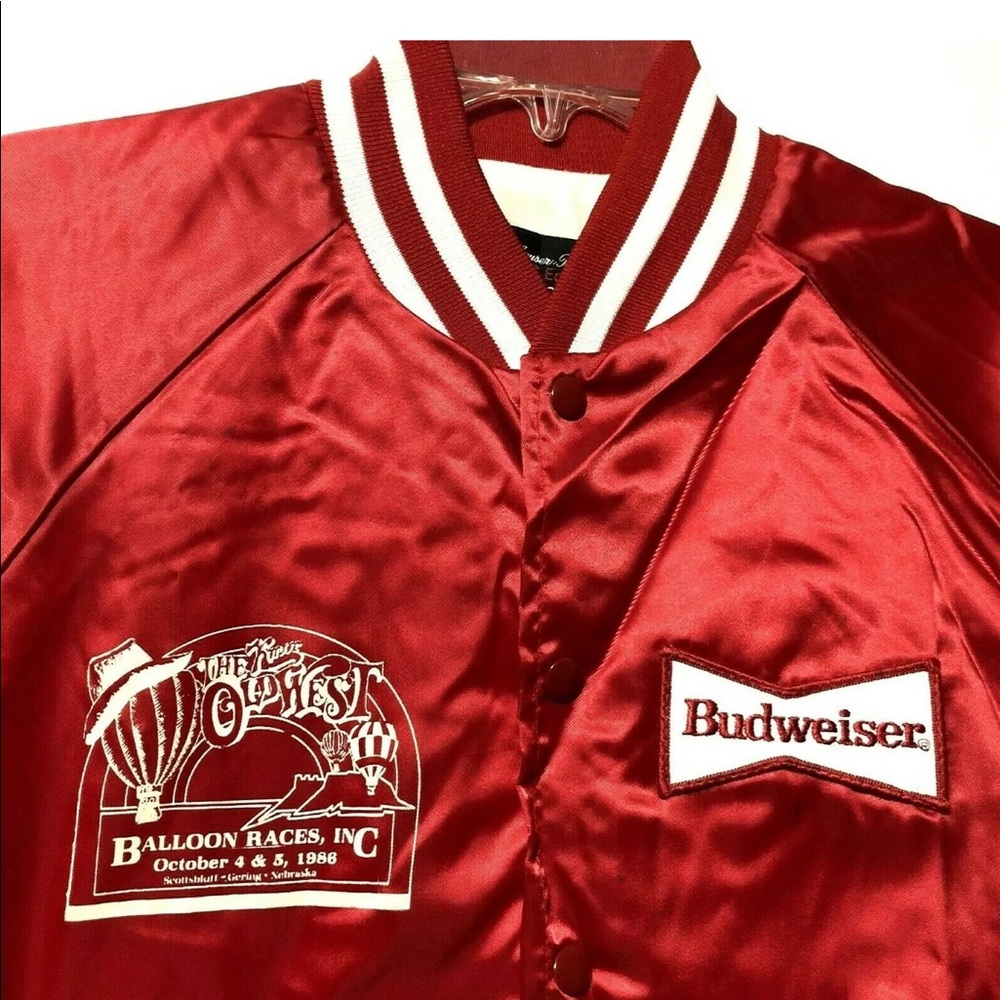 VTG Men's Budweiser Balloon Races 1986 Jacket Sz L